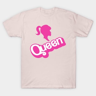 Queen Doll core style logo design with girl silhouette T-Shirt